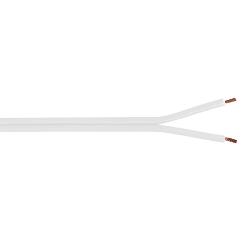 Zwillingsleitung, H03 VH-H, 2 x 0,75² weiß