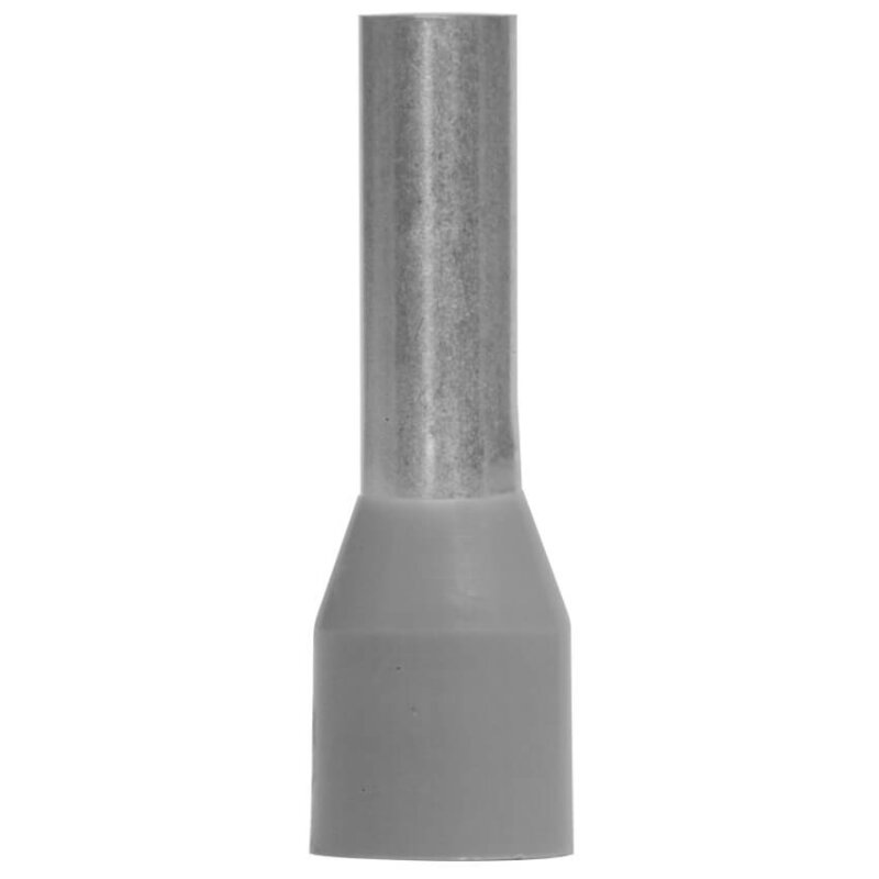 Aderendhülse mit Isolierstoffkragen, 4,0² x 17 mm 4,0² 17 mm grau