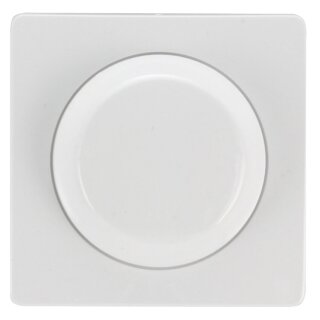 Abdeckung für Dreh-/Druck-Dimmer, 50 x 50 mm, reinweiß