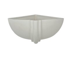 Wandleuchte, 1 x E27/100W, Keramik weiß