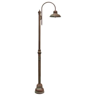 Moretti Luce Außenstandleuchte, 1 x E27/75W, Altmessingguss patiniert