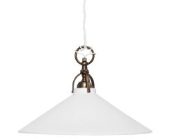 Pendelleuchte, 1 x E27/60W, Keramik weiß