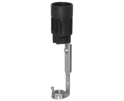 Iso-Fassung E14, schwarz, mit verstellbarem Halter,...