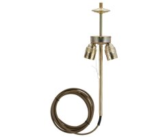 Aptierung, M13, 2 x E27, Messing poliert