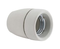 Porzellanfassung E27, 3-teilig, M10, Einbau