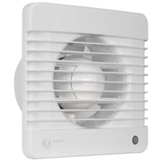 Wand-/Deckeneinbaulüfter, für Rohre Ø 100 mm, Leistungsaufnahme 14 W, mit Nachlaufschalter 2-30 Min., weiß