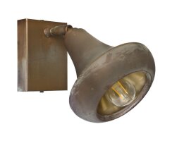 Moretti Luce Wandspot Altmessing patiniert –...