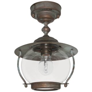 Moretti Luce Außendeckenleuchte BETULLE, Altmessingguss patiniert seewasserfeste 2052.AR