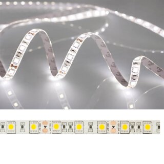 LED-Flexstreifen, 300 LEDs, 12V/72W-6500K, 5 m, SMD 5050, IP54, LEDI 6500K 1.200 lm/m 