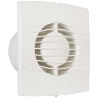 Wand- und Deckeneinbaulüfter, SL-Serie, für Rohre-Ø 100, Leistungsaufnahme 12W, mit Nachlaufschalter, weiß