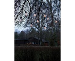 Partylichterkette, 10 Kolben mit je 8 LED/0,16W