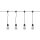 Partylichterkette, 10 Kolben mit je 8 LED/0,16W