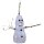 LED-Figur, CRYSTAL SNOWMAN, 20 weiße LEDs