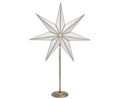 Weihnachtsstern, 1 x E14/25W, NICOLAS, gold