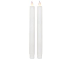 LED-Echtwachskerzen, M-TWINKLE, 2er-Set, orange...