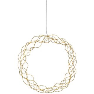 LED-Türkranz, CURLY, 30 warmweiße LEDs