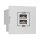 Modul-Einsatz, USB-Ladegerät, 2 x USB-Ausgang 5V/2,1A, Modul 45 x 45