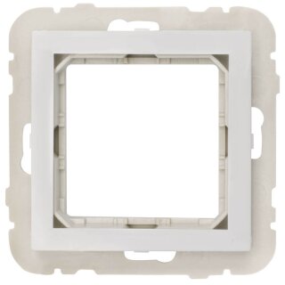 Modulträger, für Einbau-Module 45 x 45, mit Kunststoffträger und Zentralplatte