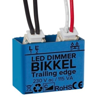 LED Einbau Tastdimmer 1–100W Phasenabschnitt