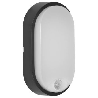 Außenwandleuchte, BULKA OVAL, LED/10W, mit IR-Sensor