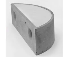 Wandleuchte, 1 x E27/60W, Beton