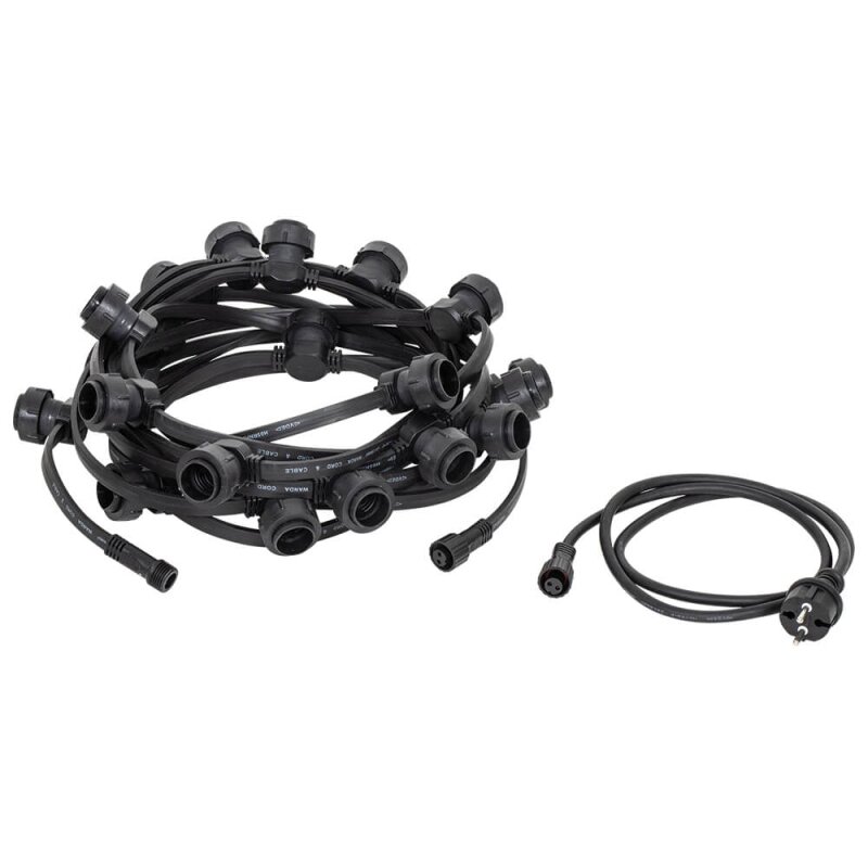 Illu-Lichterkette, 40 x E27/100W, 20 m 20 m 40 x E27/100W