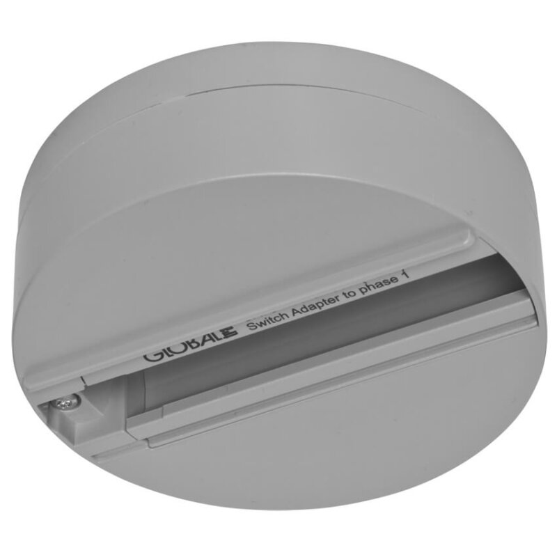 Aufbauadapter, für 3-Phasen-Stromschienen grau grau