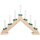 Weihnachtsleuchter, 7 warmweiße LEDs, natur