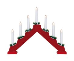 Weihnachtsleuchter, 7 warmweiße LEDs,...