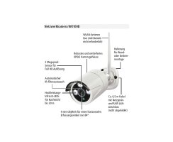 WLAN-Überwachungskamera-Set, WR100 Set B2, 2 Kameras, 1 LAN-Videorecorder