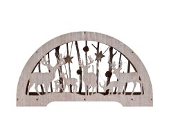 Weihnachtsleuchter, FAUNA, 10 warmweiße LEDs