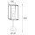 Moretti Luce Außensockelleuchte CUBIC, Altmessingguss patiniert Glas transparent 1 x E27/52W