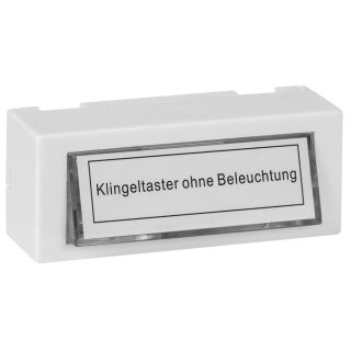 AP-Klingeltaster, 24V/1A, Kunststoff weiß, unbeleuchtet