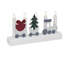 Weihnachtsleuchter, 5 x E10/55V/3W, JULIA Zug