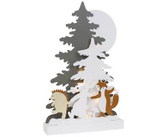 Weihnachtsleuchter, 10 warmweiße LEDs, FOREST...
