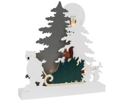 Weihnachtsleuchter, 10 warmweiße LEDs, FOREST...