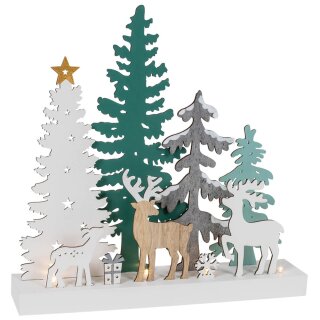 Weihnachtsleuchter, 4 warmweiße LEDs, REINBEK