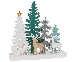Weihnachtsleuchter, 4 warmweiße LEDs, REINBEK