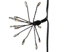 LED-Minilichterkette, 96 warmweiße LEDs, Büschel