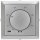 Zentralplatte, für Thermostat, LOGUS 90, alu-silber