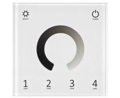 SINGLE-Color-Funk-Touchpanel, EASY CONNECT, 4-Zonen