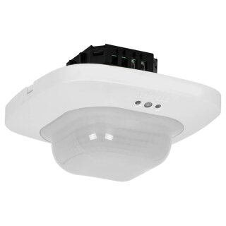 Präsenzmelder, PRO IR QUATTRO, für den Decken-Einbau, 2000W/1000VA/ LED 100-600W, Erfassungswinkel 360°,