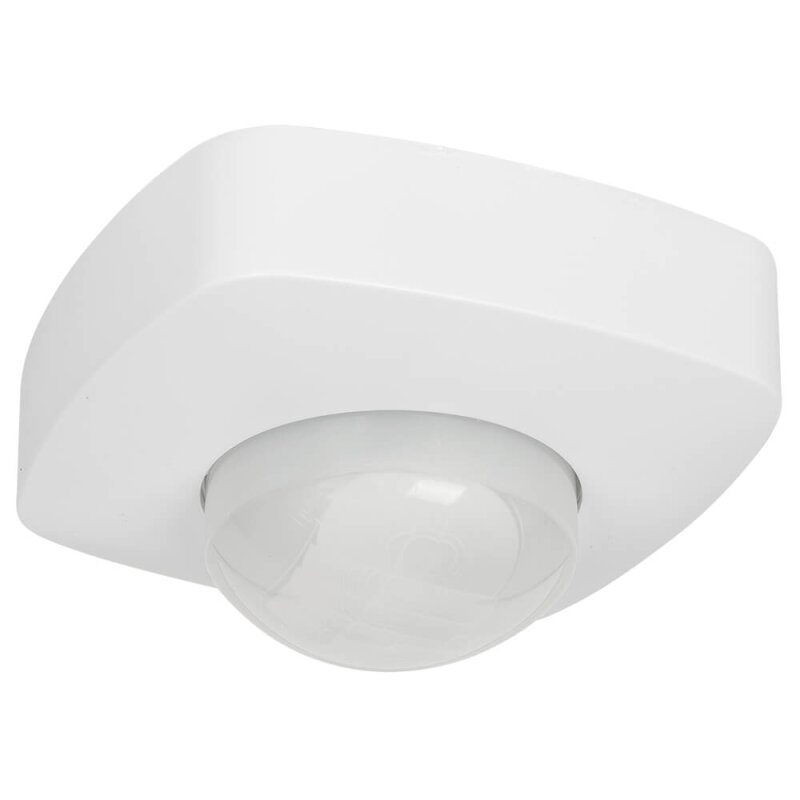 AP-Decken-Bewegungsmelder, 2000W/800VA, Erfassungswinkel H360°/V120°, Reichweite bis max. 10 m, weiß