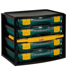 Kleinteile-Multibox, mit 4 Sortimentskästen