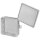 AP-Kabeldose, ohne Klemmen, mit Steckdeckel, L 100, B 100, H 42
