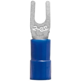 Gabelkabelschuh, mit PVC-Isolation, nach DIN 46237, blau