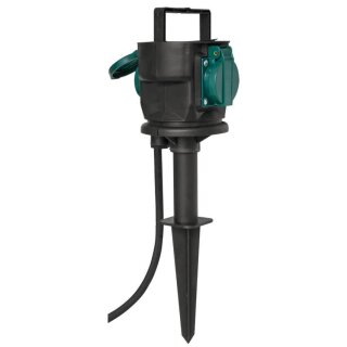 Steckdosenverteiler, mit Erdspieß, Zuleitung 2 m H05RN-F 3G1,5²