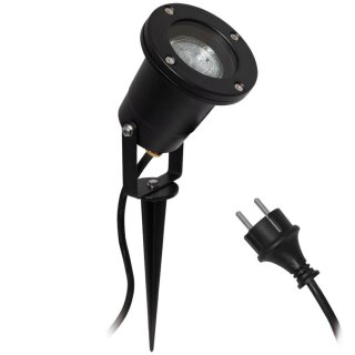 Außenstrahler mit Erdspieß, 1 x GU10/35W, 2,5 m Zul. H05RN-F