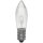 LED-Topkerze, klar, E10/8-55V, warmweiß