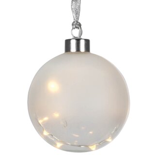Glaskugel, GLOW, warmweiße LEDs